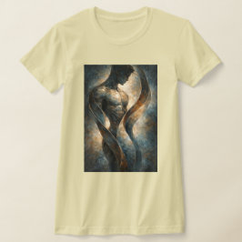 Abstract mannelijk figuur – Hedendaagse expressie T-shirt