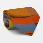 abstract mannengezicht kleurrijke kunstschilderij stropdas (Opgerold)