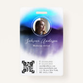 Abstract Manuscript van de Waterverf van Chic Ombr Badge (Voorkant)