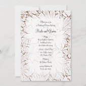 Abstract Maple Leaves Rehearsal Dinner Kaart (Voorkant)