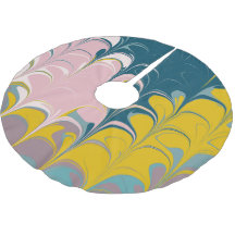 Abstract Marble Modern Ebru Patroon Blauwgroen en 