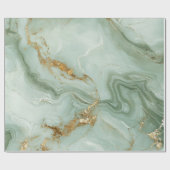 Abstract Marble Sage Green Cadeaupapier (Vlak)