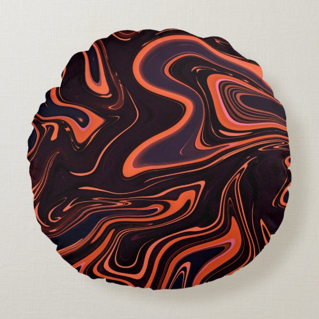 Abstract Marble Texture Background Rond Kussen (Voorkant)