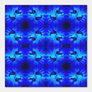 Abstract marineblauw Blauwgroen lichtpatroon Behang