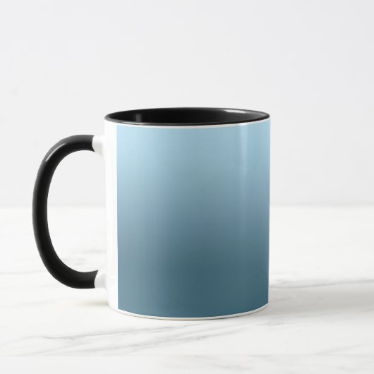 Abstract marineblauw pure kleur trend modern mok (Links)