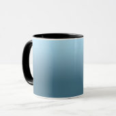 Abstract marineblauw pure kleur trend modern mok (Voorkant links)