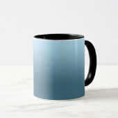 Abstract marineblauw pure kleur trend modern mok (Voorkant rechts)