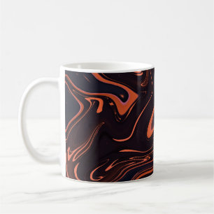 Abstract marmer: artistieke textuur achtergrond koffiemok