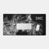 Abstract Marmer Rookgrijs Bureaumat (Keyboard & Muis)