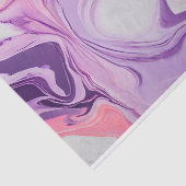 Abstract Marmer Roze Paarse tinten Verf Splash Tissuepapier (Detail)