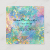 Abstract marmer Square Visitekaartje (Achterkant)