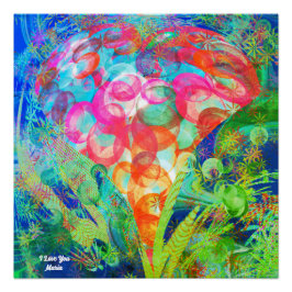 Abstract marmer Vloeibaar Kleurrijk Glanzend Poste Perfect Poster