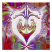 Abstract marmer Vloeibaar Kleurrijk Glanzend Poste Perfect Poster (Voorkant)