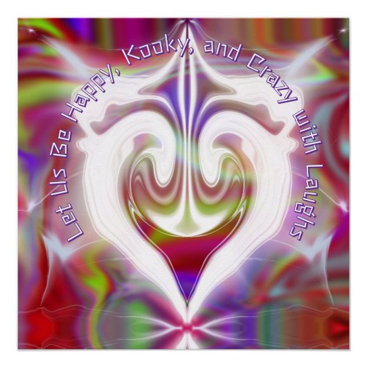 Abstract marmer Vloeibaar Kleurrijk Glanzend Poste Perfect Poster (Voorkant)