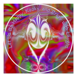 Abstract marmer Vloeibaar Kleurrijk Glanzend Poste Perfect Poster