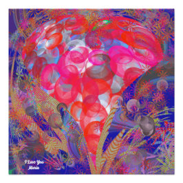 Abstract marmer Vloeibaar Kleurrijk Glanzend Poste Perfect Poster