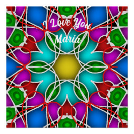 Abstract marmer Vloeibaar Kleurrijk Glanzend Poste Perfect Poster