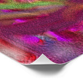 Abstract marmer Vloeibaar Kleurrijk Poster (Hoek)