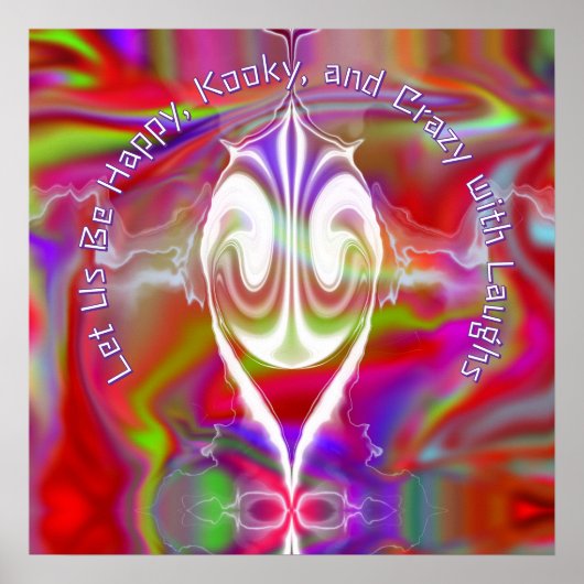 Abstract marmer Vloeibaar Kleurrijk Poster (Voorkant)