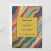 abstract marmeren afrikaanse bestemming bruiloft kaart (Voorkant)