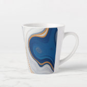 Abstract marmeren ontwerp latte mok (Rechts)