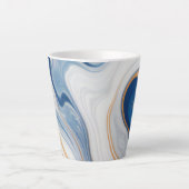 Abstract marmeren ontwerp latte mok (Voorkant)