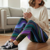 Abstract Marmerpatroon Actieve Kleding Leggings