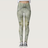 Abstract marmerpatroon leggings (Voorkant)
