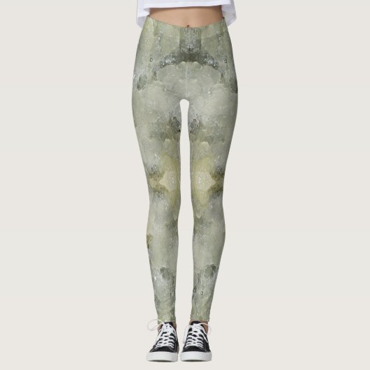 Abstract marmerpatroon leggings (Voorkant)