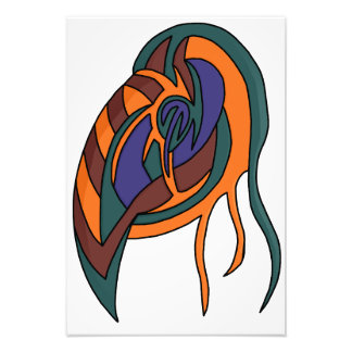 Abstract masker 1 foto afdruk