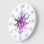 Abstract Masker Tribal Tattoo Design - roze Grote Klok (Hoek)