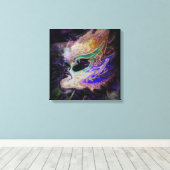 Abstract Maskerade Canvas Wandkunst Afdruk (Insitu (Houten vloer))