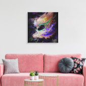 Abstract Maskerade Canvas Wandkunst Afdruk (Insitu (Woonkamer))