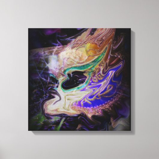 Abstract Maskerade Canvas Wandkunst Afdruk (Voorkant)