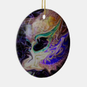 Abstract Maskerade Keramiek Ornament (Rechts)