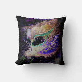 Abstract Masquerade – Paarse Gouden Masquerade Kussen