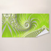 Abstract Matig Spiral Fractal Badhanddoek (Badhanddoek)