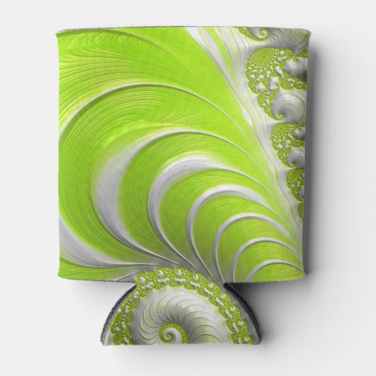 Abstract Matig Spiral Fractal Blikjeskoeler (Voorkant)