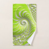 Abstract Matig Spiral Fractal Handdoek (Handdoek)