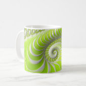 Abstract Matig Spiral Fractal Koffiemok (Voorkant links)