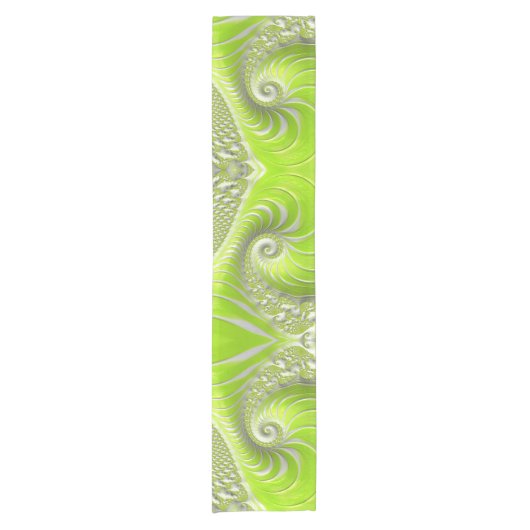 Abstract Matig Spiral Fractal Korte Tafelloper (Voorkant)