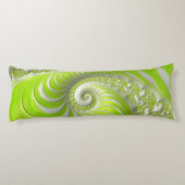 Abstract Matig Spiral Fractal Lichaamskussen (Achterkant)