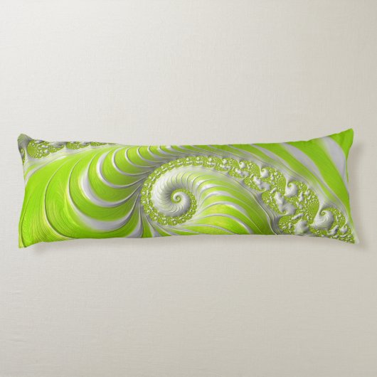 Abstract Matig Spiral Fractal Lichaamskussen (Achterkant)