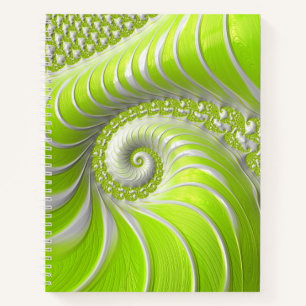 Abstract Matig Spiral Fractal Notitieboek