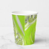 Abstract Matig Spiral Fractal Papieren Bekers (Rechts)