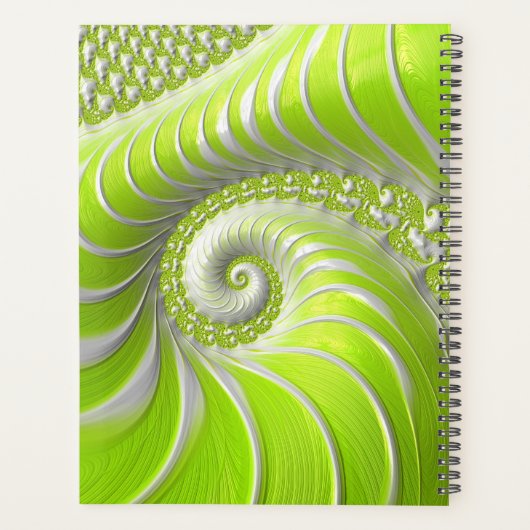 Abstract Matig Spiral Fractal Planner (Achterkant)