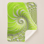 Abstract Matig Spiral Fractal Sherpa Deken (Voorkant)