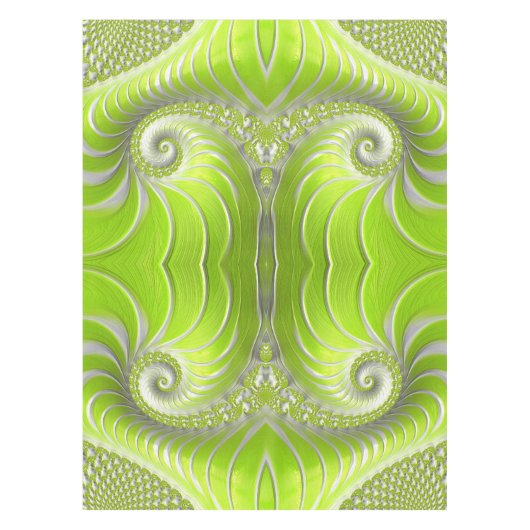 Abstract Matig Spiral Fractal Tafelkleed (Voorkant)
