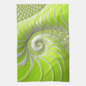 Abstract Matig Spiral Fractal Theedoek (Verticaal)