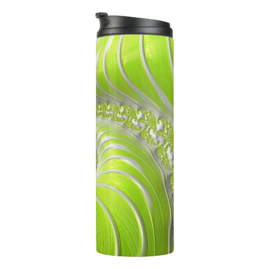 Abstract Matig Spiral Fractal Thermosbeker (Geroteerd rechts)